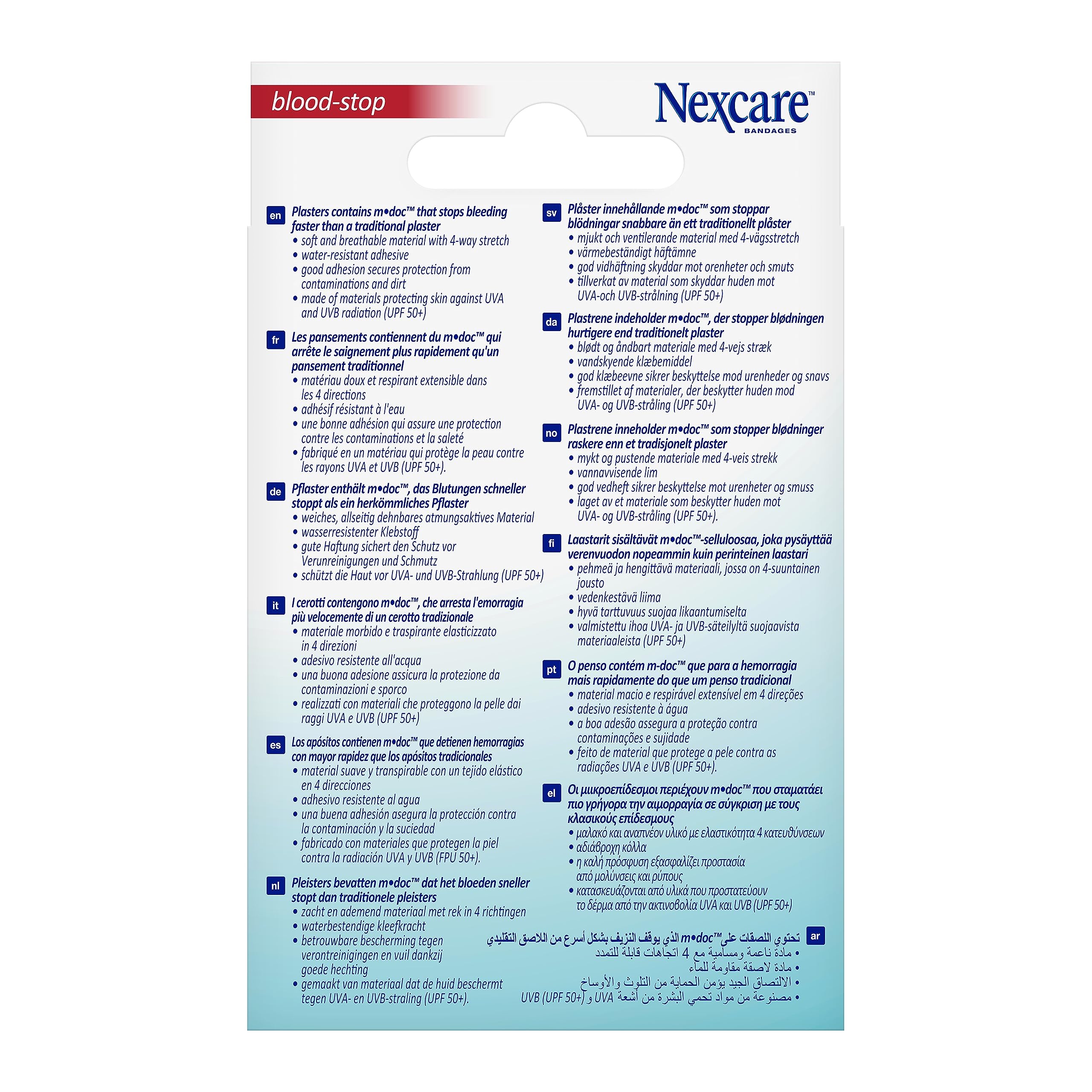 Nexcare Blood Stop Blutstillende Pflaster, assortiert, 14/Packung 4