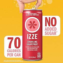 IZZE Sparkling Juice Beverage Blend, Grapefruit, No