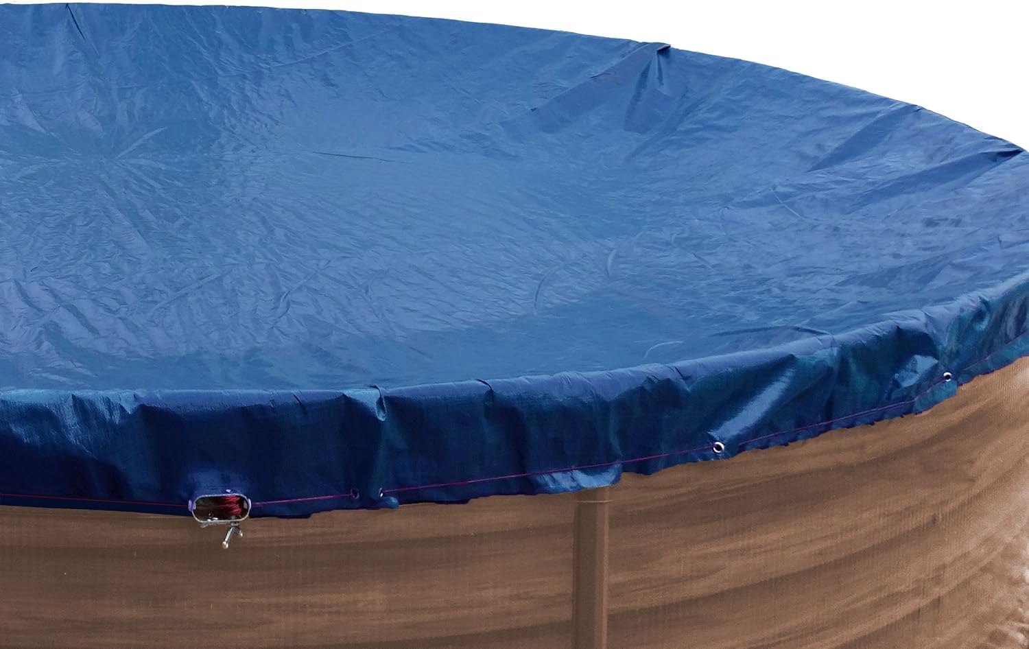 GRASEKAMP Qualität seit 1972 Abdeckplane für Pool rund 420 cm Royalblau Planenmaß 480cm Sommer Winter