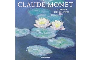 Graphique 2024 Monet Wall Calendar | 12” x 12” | Thick Paper | Home & Office Organizer | Large Monthly Grid | 3 Languages & Marked Holidays | 4 Month Preview Page for 2025
