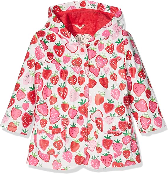 Hatley Girl's Strawberry Sundae Raincoat Amazon.co.uk Clothing