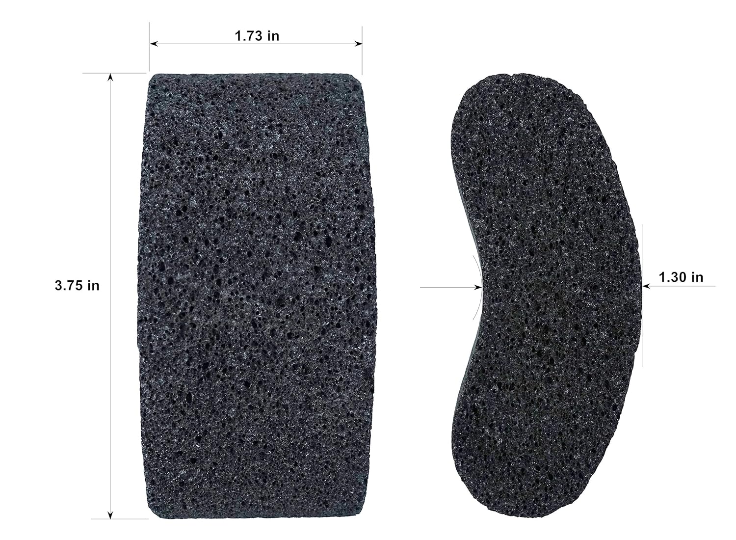 Bicrops Natural Lava Pumice Stone, Pedicure Tool, Hard Callus Dead Skin Remover, Foot File For Exfoliation & Fine Foot Scrubber for Smoothing & Softening Skin: Beauty