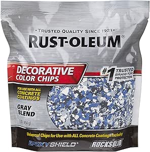 Rust-Oleum 301359 Decorative Color Chips, Gray Blend, 1lb