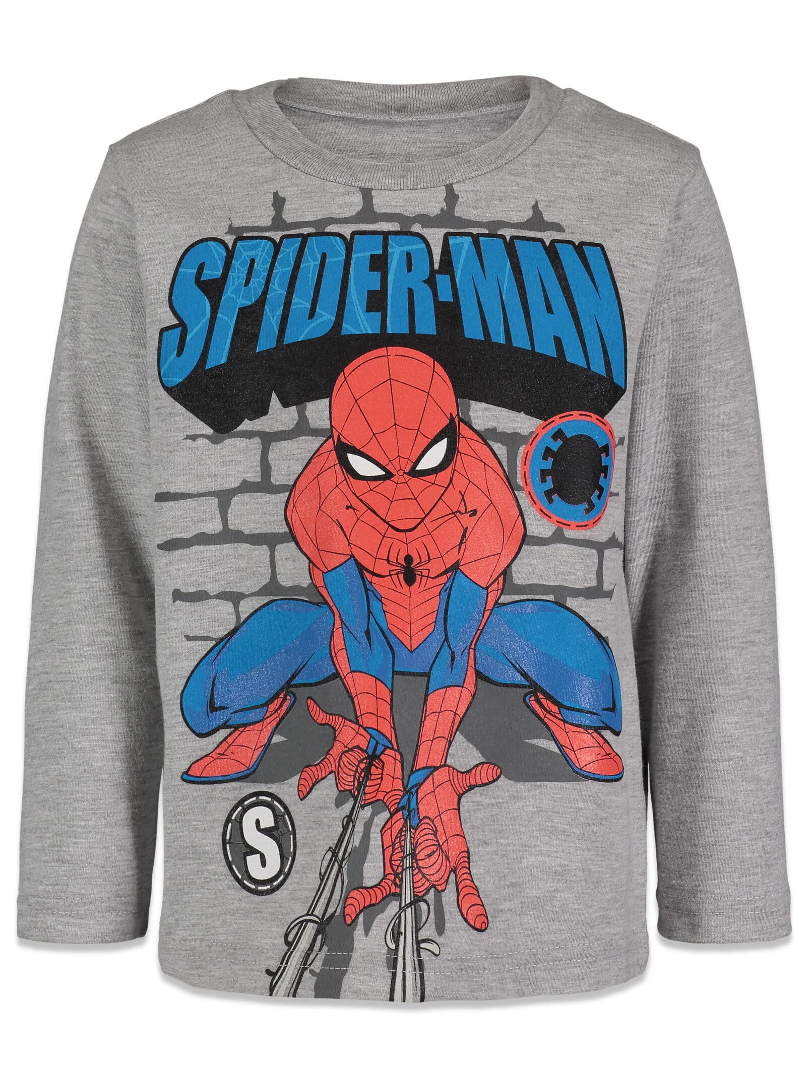 Marvel Spider-Man 2 Pack Long Sleeve T-Shirts Toddler to Big Kid Sizes (2T - 10-12)