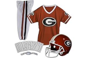 Franklin Sports NCAA Kids Football Uniform Set-Youth Football Costume for Boys & Girls - Set Includes Helmet, Jersey & Pants