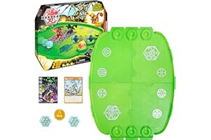 Bakugan Evo Battle Arena, Includes Exclusive Leonidas Bakugan, 2 Cards and BakuCores, Neon Game Board for Bakugan Collectibles, Ages 6 and Up