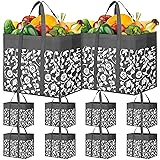 WOWBOX Reusable Grocery Bags Foldable Tote Bags