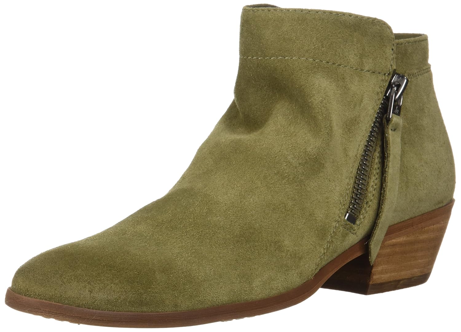 green suede ankle boots uk