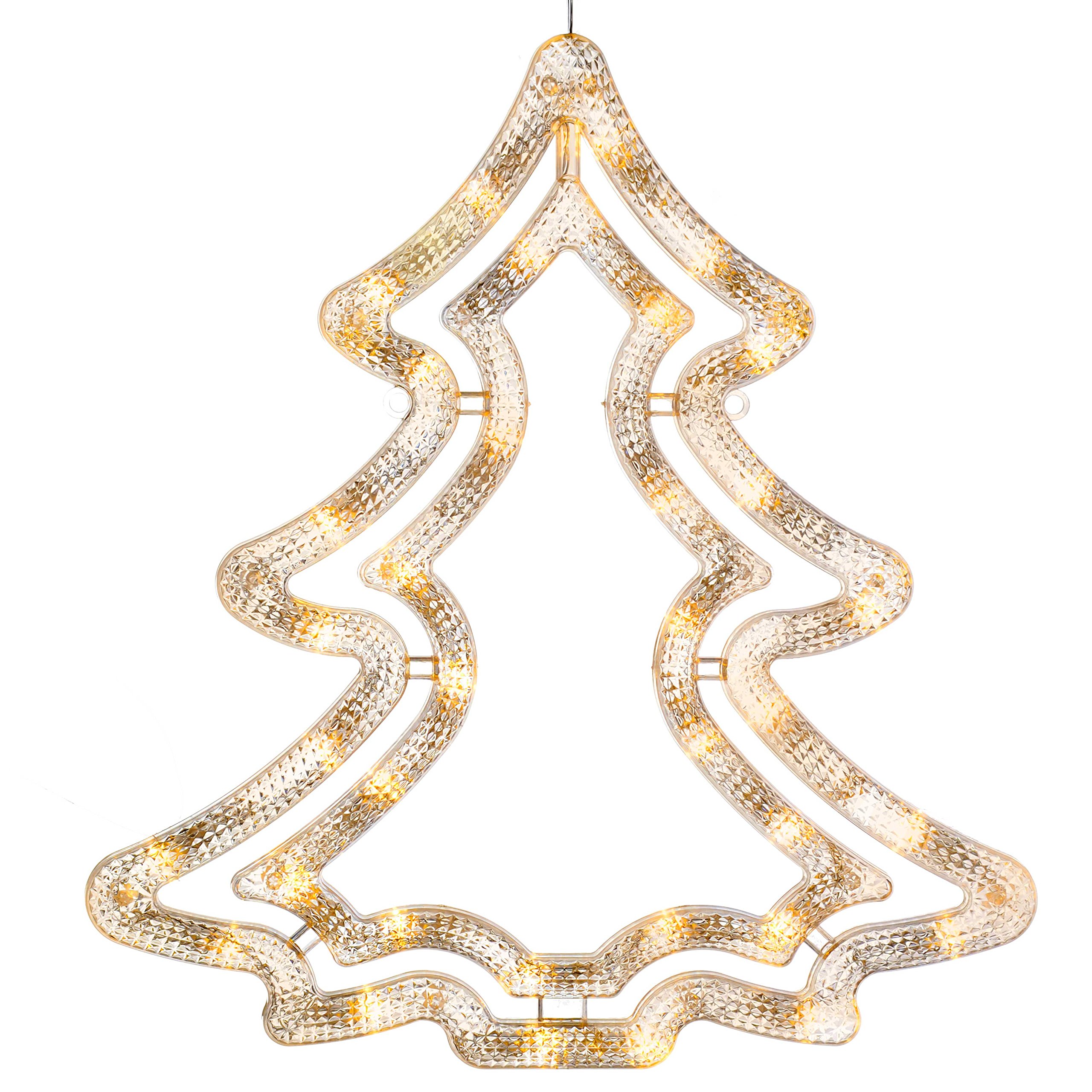 WeRChristmas Christmas Tree Silhouette with 35-LED, 37 cm - Warm White