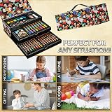 Harry Potter Kids Art Set Colouring Pens Pencils Crayons Travel Case Gifts view 3