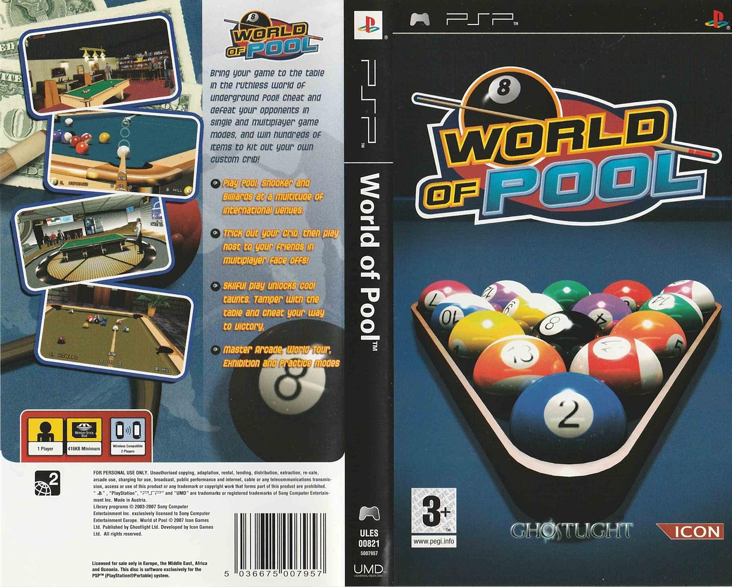 World of Pool (PSP) by Ghostlight Video Games