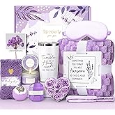 Clexela Gifts for Women, Self Care Gifts for Women, Lavender Relaxing Spa Gifts Basket Care Package for Christmas, Mother's Day, Birthday Gifts for Mom, Wife, Girlfriend, Sister, Her