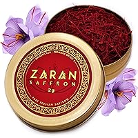 Zaran Saffron, Superior Saffron Threads (Premium) All-Red Saffron Spice for your Paella, Risotto, Persian Tea, Persian…