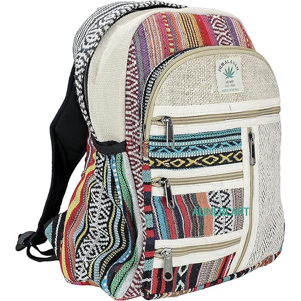 KayJayStyles Mochila De árbol De La Vida Hecha A Mano De Cáñamo Del Himalaya Bohemain Viajes, Senderismo, Bolso, Árbol De La Vida, Grande, Bohemain
