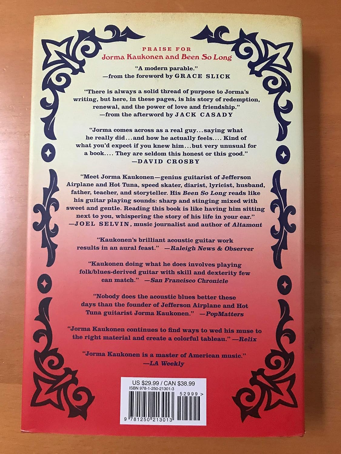 New Signed Been So Long My Life And Music By Jorma Kaukonen - 