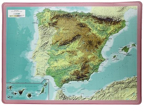 Mappa Fisica Altamente Dettagliata Della Spagna, In Formato Vettoriale Con Tutte Le Forme Di Rilievo Regioni E Grandi Citta Image469262606