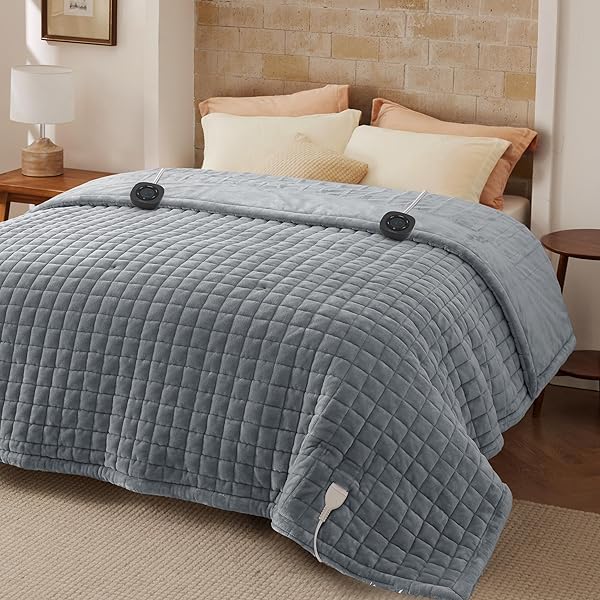 BEDSURE ELECTRIC BLANKET KING SIZE – DUAL CONTROL...