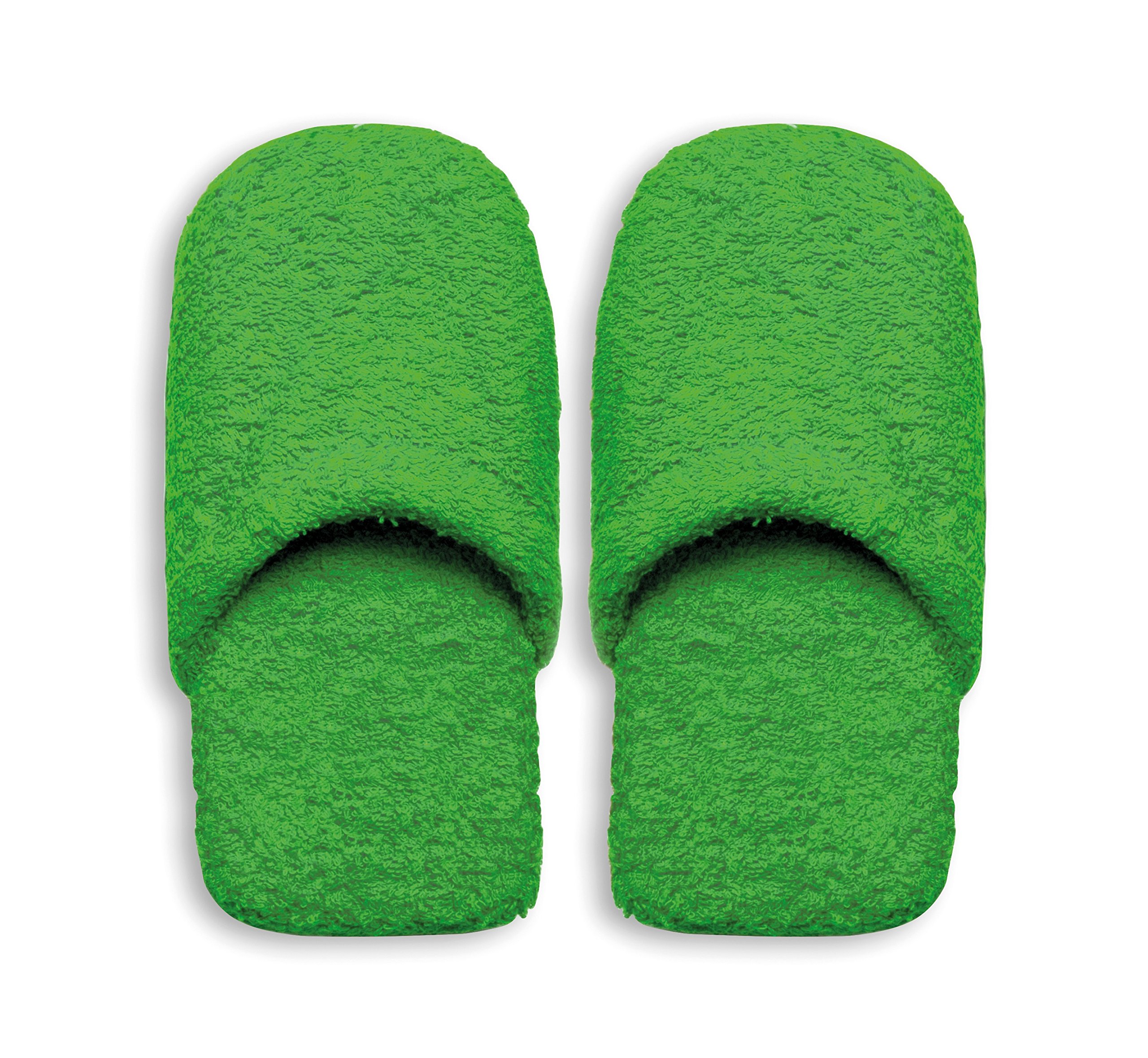 Excelsa Women's Warm Bath Slippers, Sponge, Green, 27.5 x 11 x 3 cm