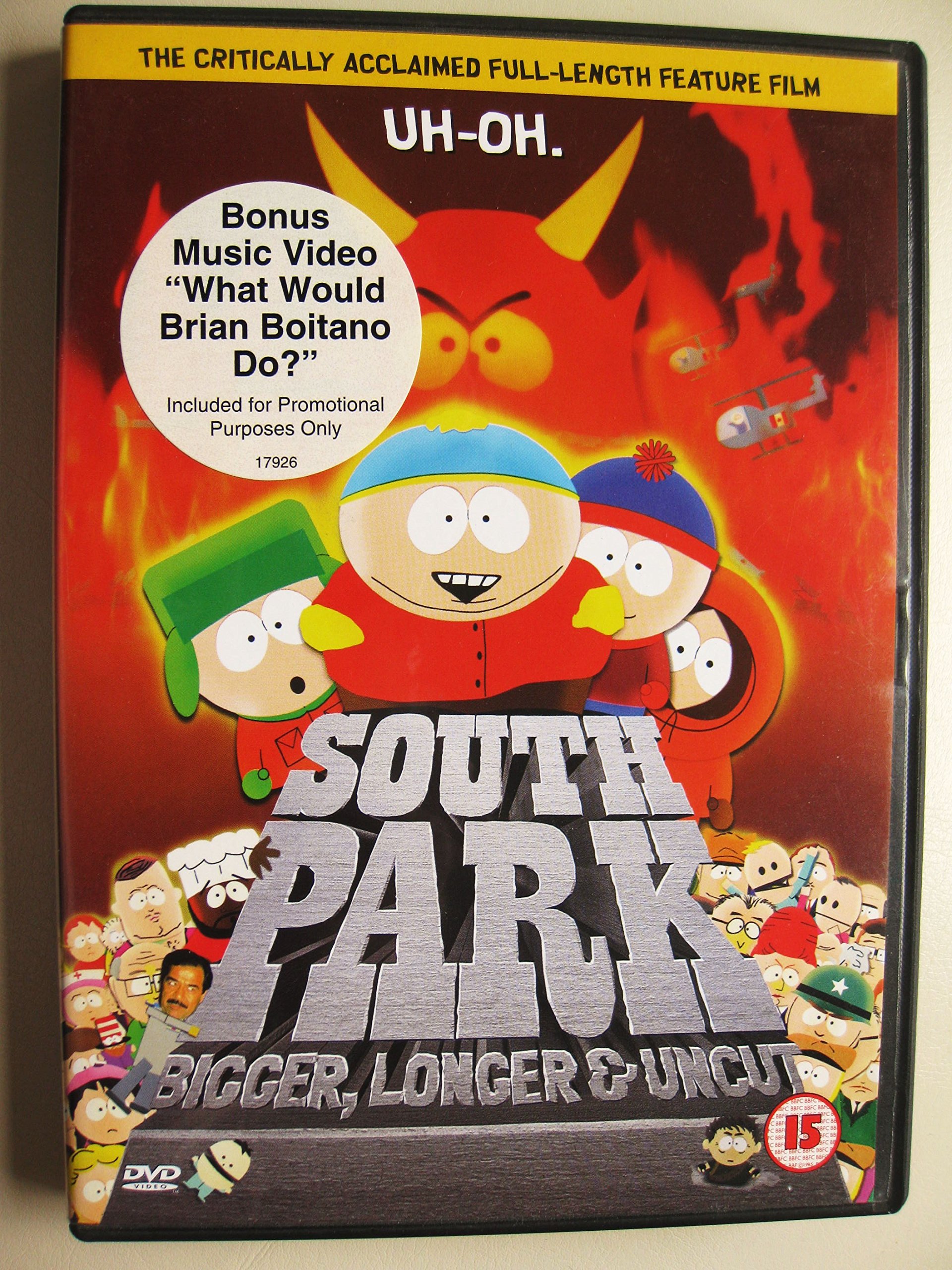 South Park: Bigger Longer & Uncut [DVD] [1999]