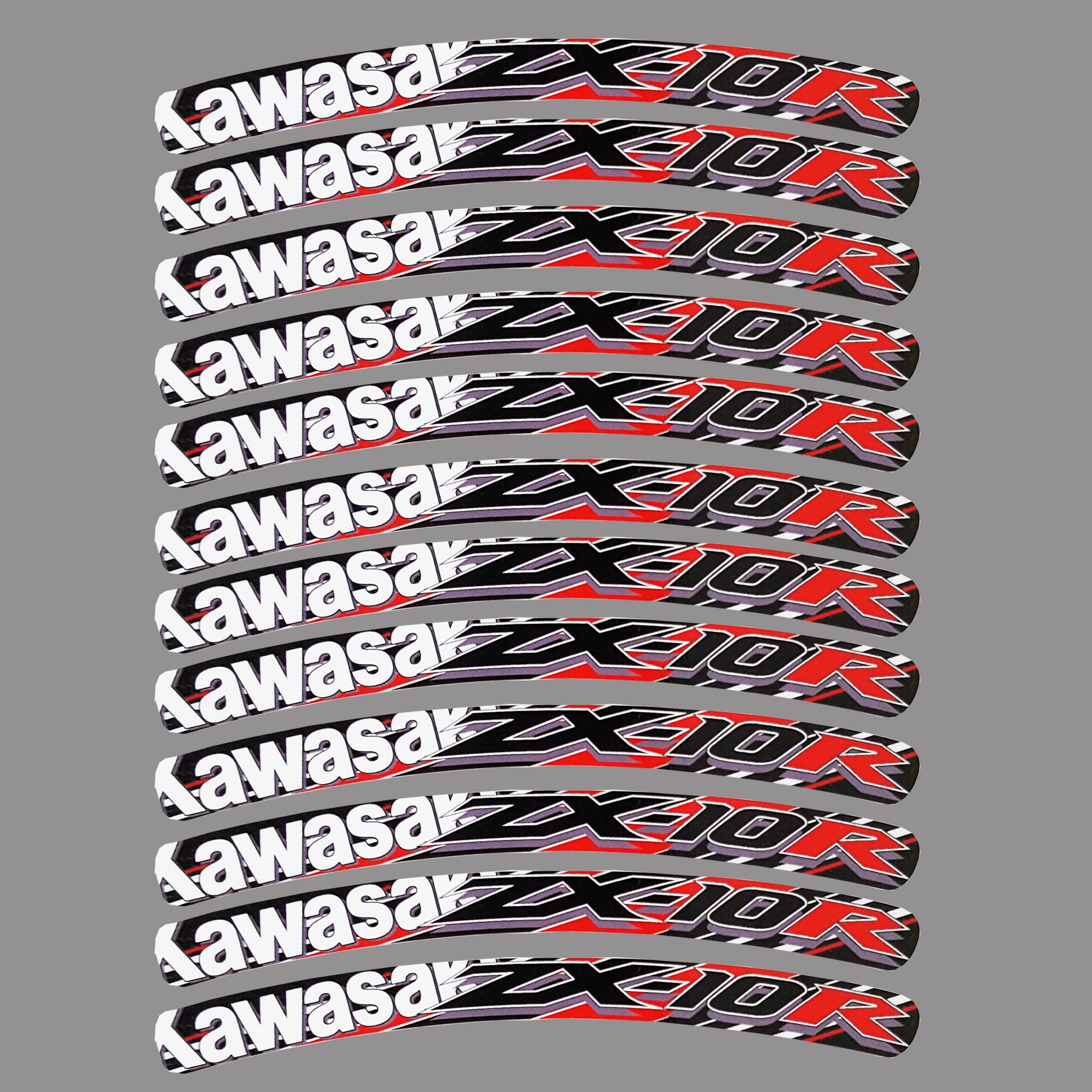 Ziondesigns Zx10r Wheel Rim Graphics Stickers Decals Red Zx 10