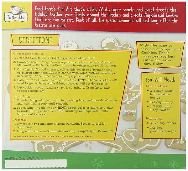 IN THE MIX GINGERBREAD COOKIE KIT, NINJA, 9.5 OUNCE