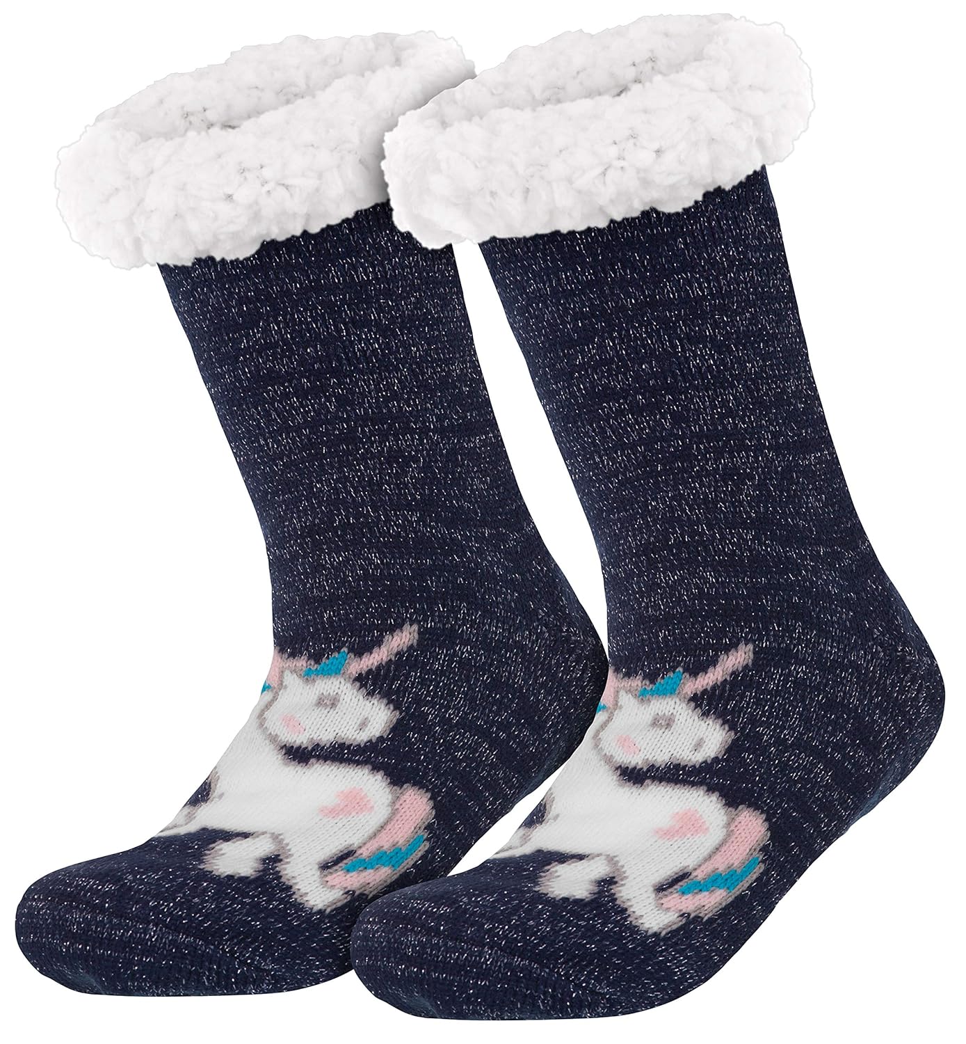 Style3 Compagno Kuschelsocken Mit ABS Anti-Rutsch - Flauschige Wärmesocken Für Herren & Damen