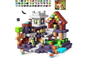 GobiDex 100PCS Magnetic Blocks Game-Based Kid Building Toys for Boys Girls 3+, Build MagWonder World with Zomblock Magnets Cubes, Upgraded STEM Game Sensory Gift for Birthday
