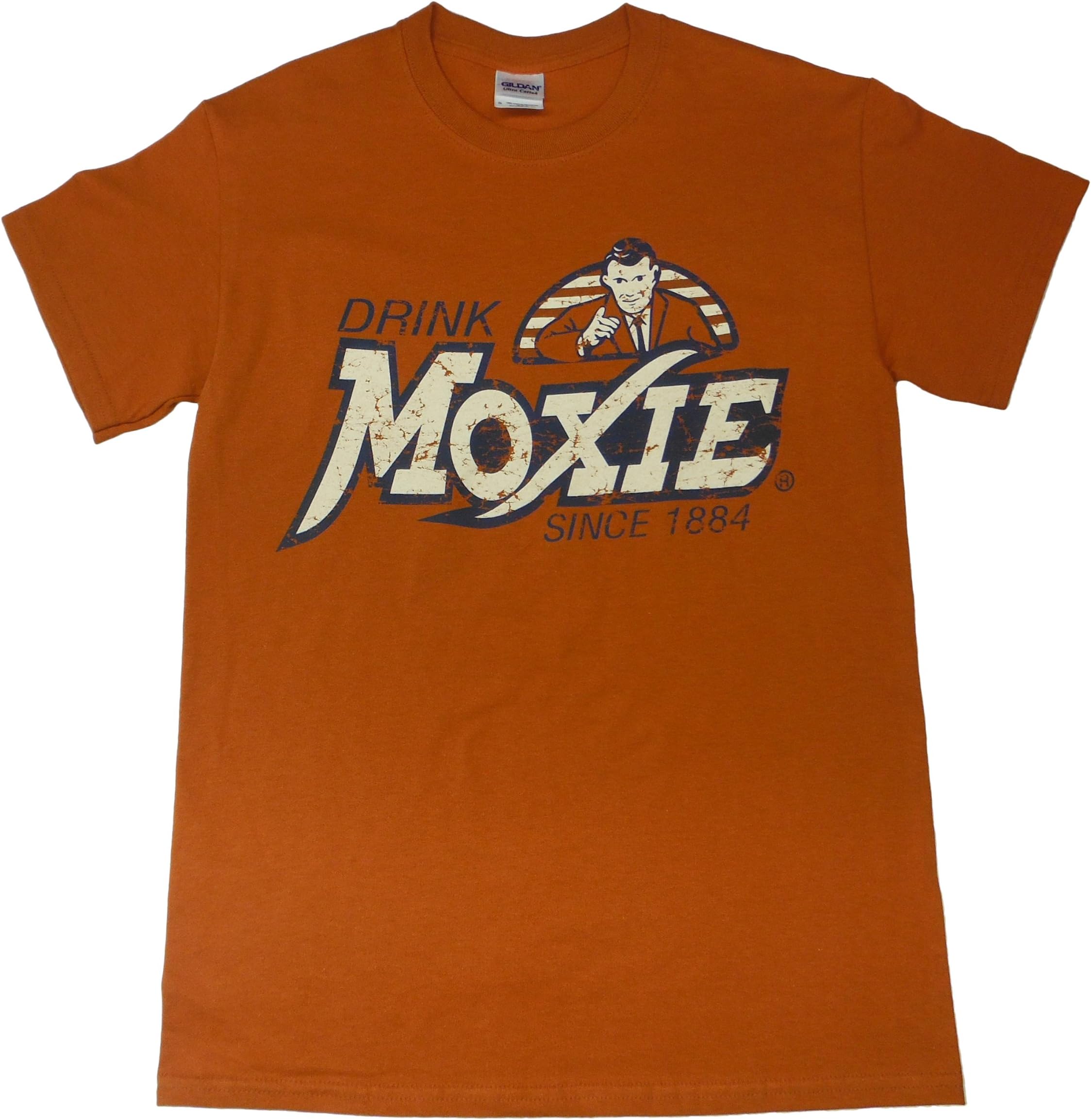 EastCoPr Mens Moxie Distinctively Different Cotton T-Shirt X-Large Orange