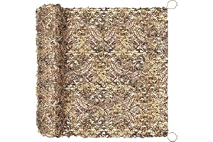 FullLit Camo Netting Camouflage Netting 6.5ft×10ft,10ft×10ft, 20ft×20ft,with Mesh Backing, Hunting Blind Nets, Sunshade Canopy, Army Tarp Fence Net for Party Decoration, Photograph and Car Cover