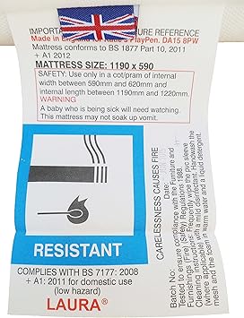 laura travel cot mattress