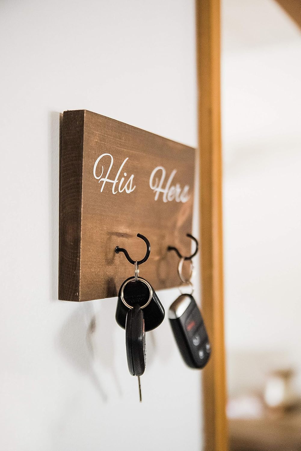 outdoor key holder on Amazon Com His And Hers Key Holder Rustic Decor Entryway Organization Handmade