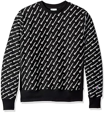 champion reverse weave aop crew