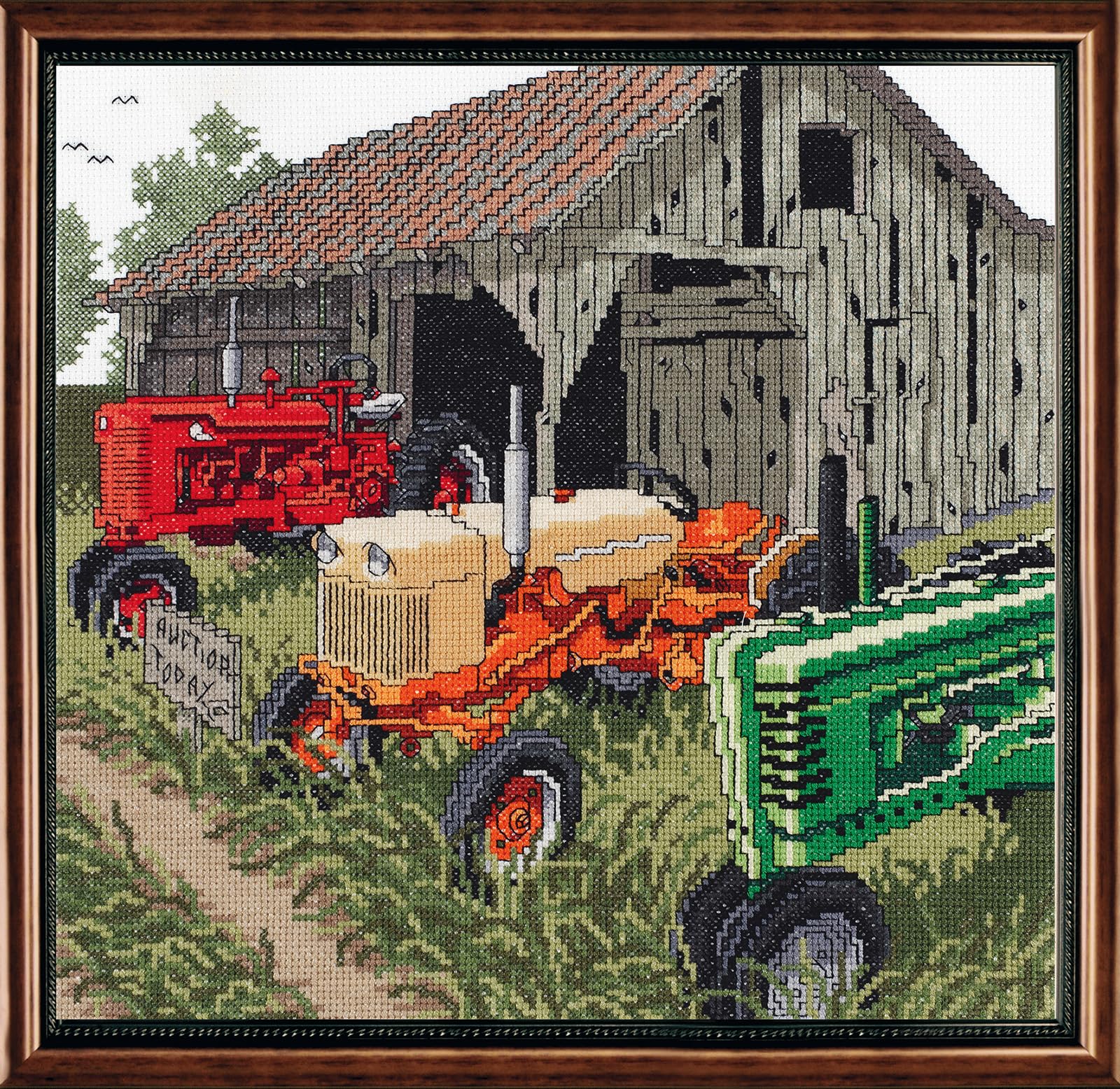 Janlynn Auction Day Counted Cross Stitch Kit, Cotton, Multi-Colored, 11-1/4" x 10-1/2" — image 1