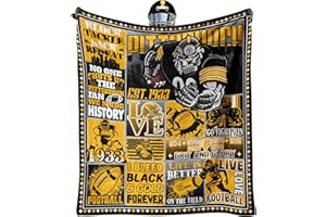 KETBLNB Football Fans Gifts for Pittsburgh, Blanket for Pittsburgh, Football Gifts for Men Women, Cooling Blankets for Hot Sleepers 60"x50"