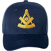 Artisan Owl Past Master Mason Embroidered Adjustable Men's Baseball Cap