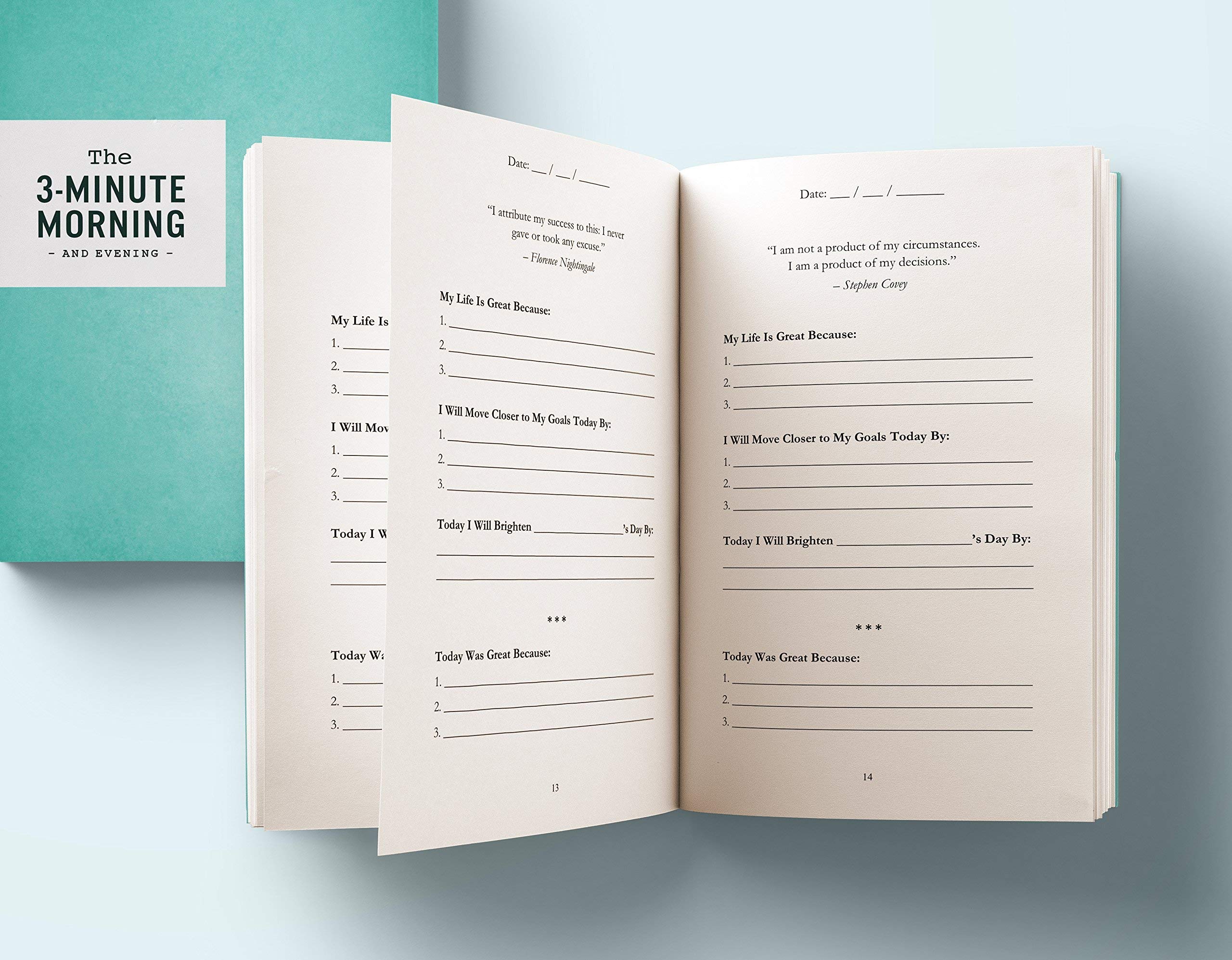 3-Minute Morning Journal: Intentions & Reflections for a Powerful Life