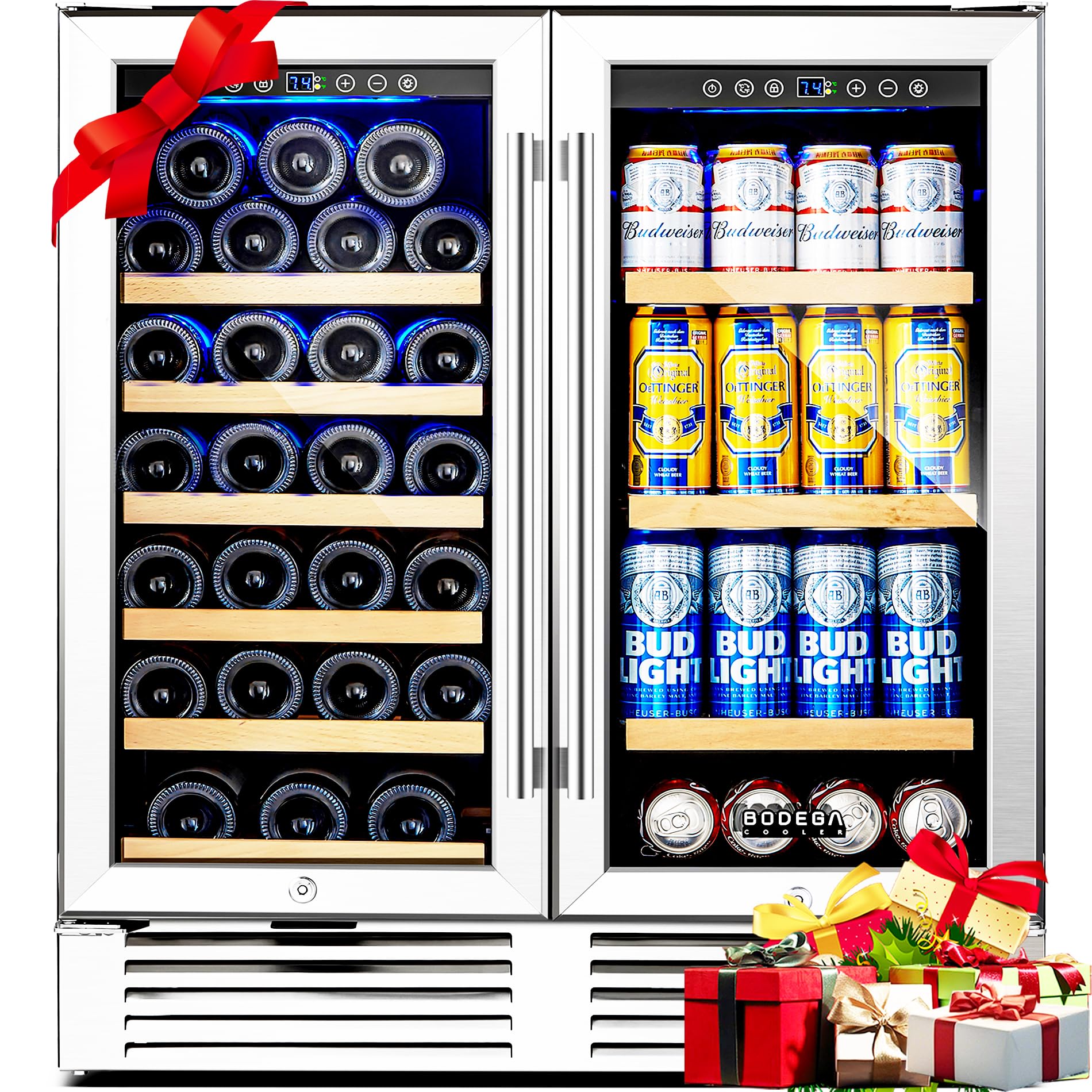 Photo 1 of ***DOES NOT TURN ON*** BODEGACOOLER 30" Back Bar Cooler with Digital Touch | Commercial Wine & Beverage Refrigerator, Holds 31 Bottles & 92 Cans, Adjustable Shelves, Child Lock & Smart Temp Control for Beer,Soda Drinks,Wine