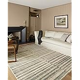 Loloi Chris Loves Julia Humphrey Collection HUM-01 Natural/Moss 2'-3'' x 7'-6'', .38" Pile Height, Runner Rug feat. CloudPile