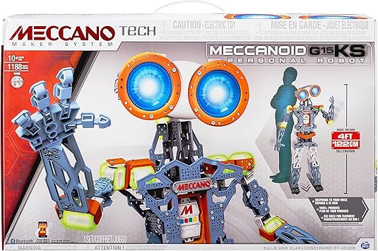meccanoid g15 ks stem toy personal robot building set with 10 servo motors total