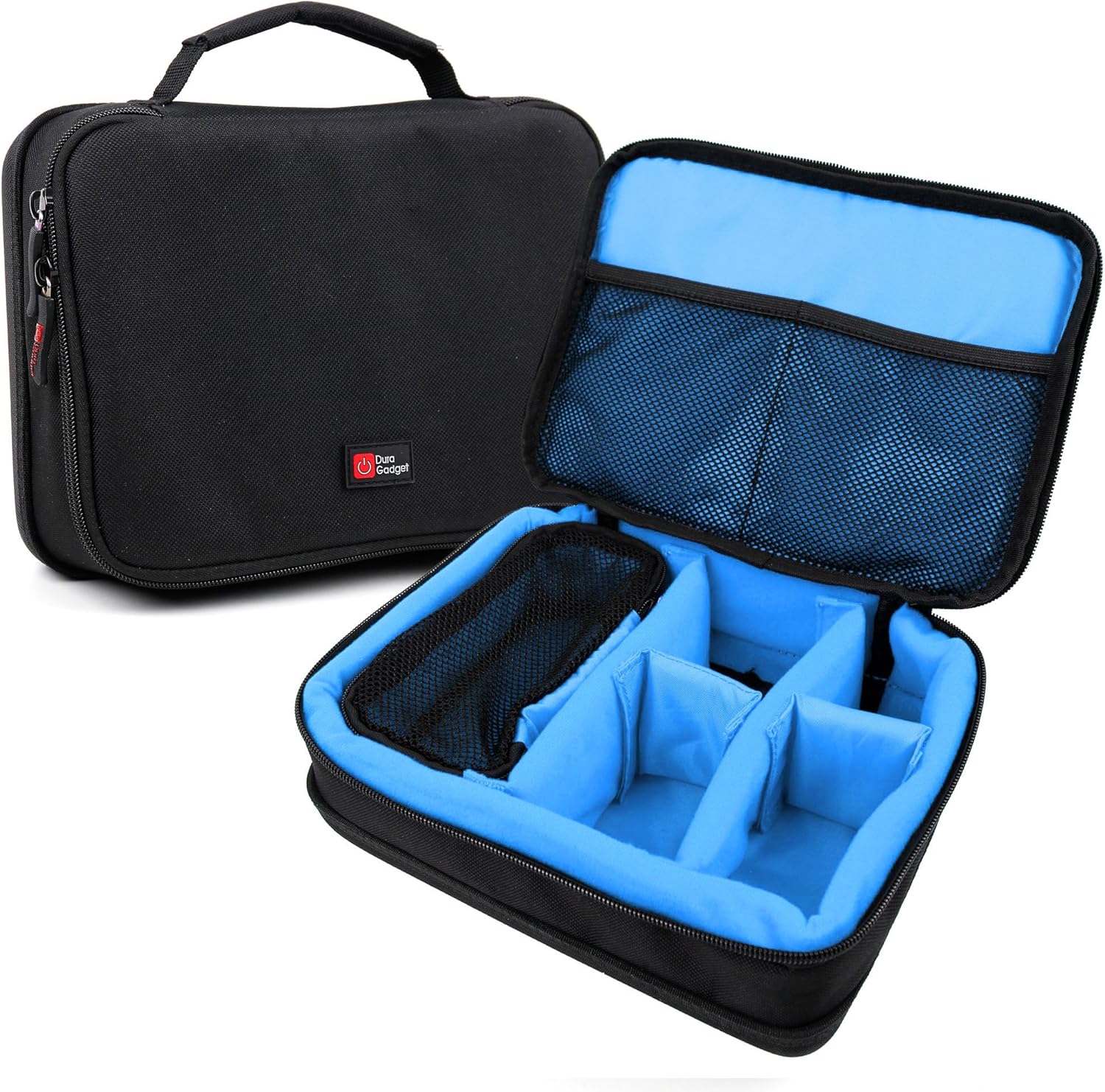 DURAGADGET Protective Black & Blue EVA Carry Case - Compatible with Med-Fit Pro Home Ultrasound Machine