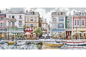 Luca-S Cross Stitch Kit Gold - Quayside, BU5103