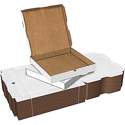 White Cardboard Pizza Boxes, Takeout Containers