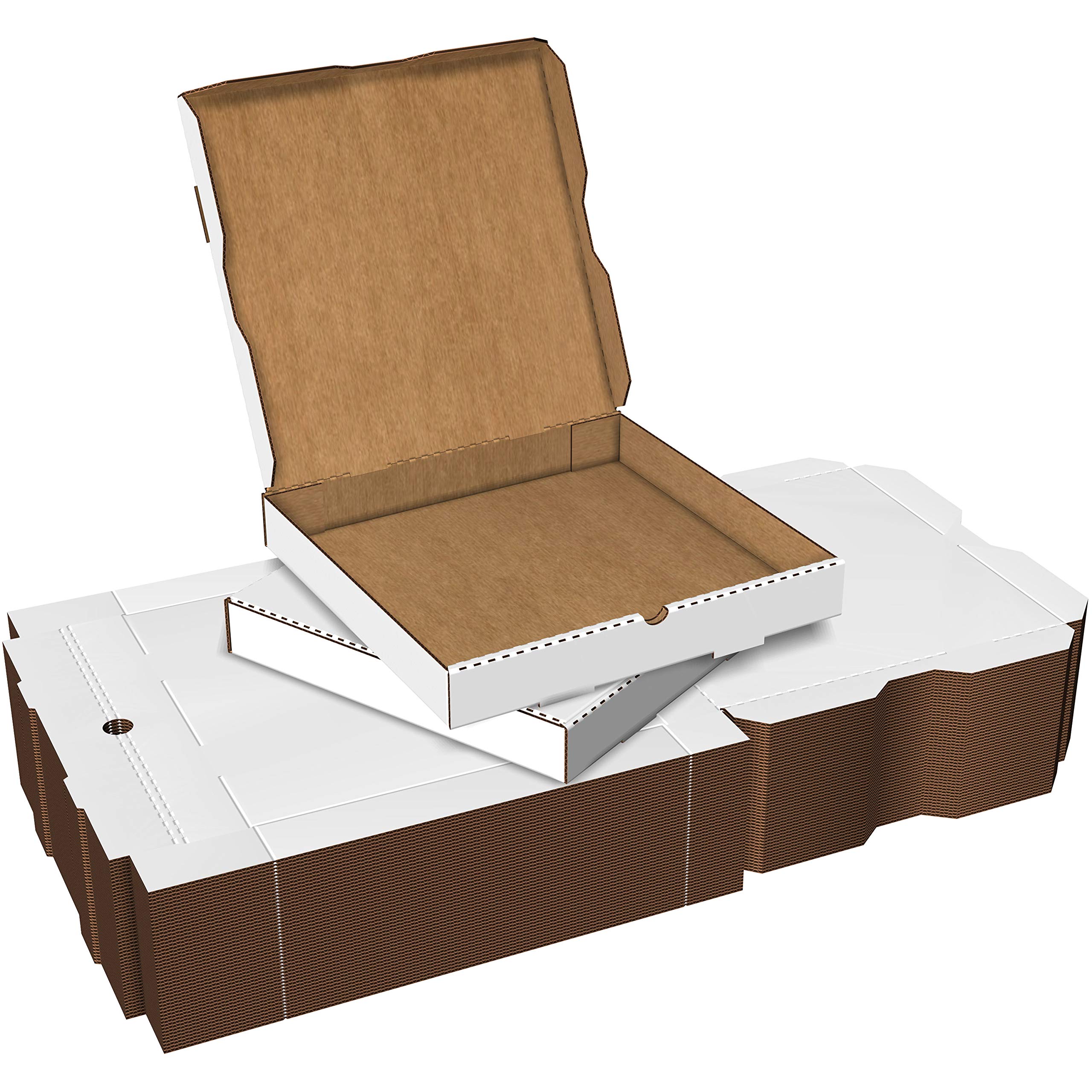 White Cardboard Pizza Boxes, Takeout Containers