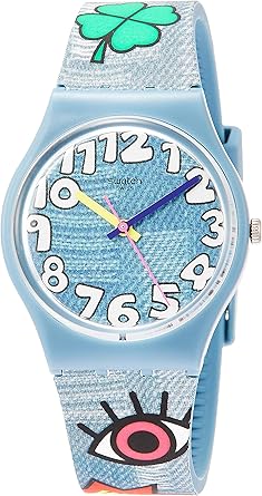 Swatch Reloj Analógico para Hombre de Cuarzo con Correa en Silicona GS155