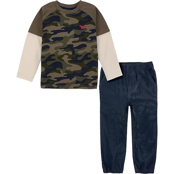 Nautica Baby Boy's 2pc Polar 1/2 Zip Fleece Pant Set, Quick Grey Heather/New Sport Navy : Buy Online At Best Price In KSA - Souq Is Now