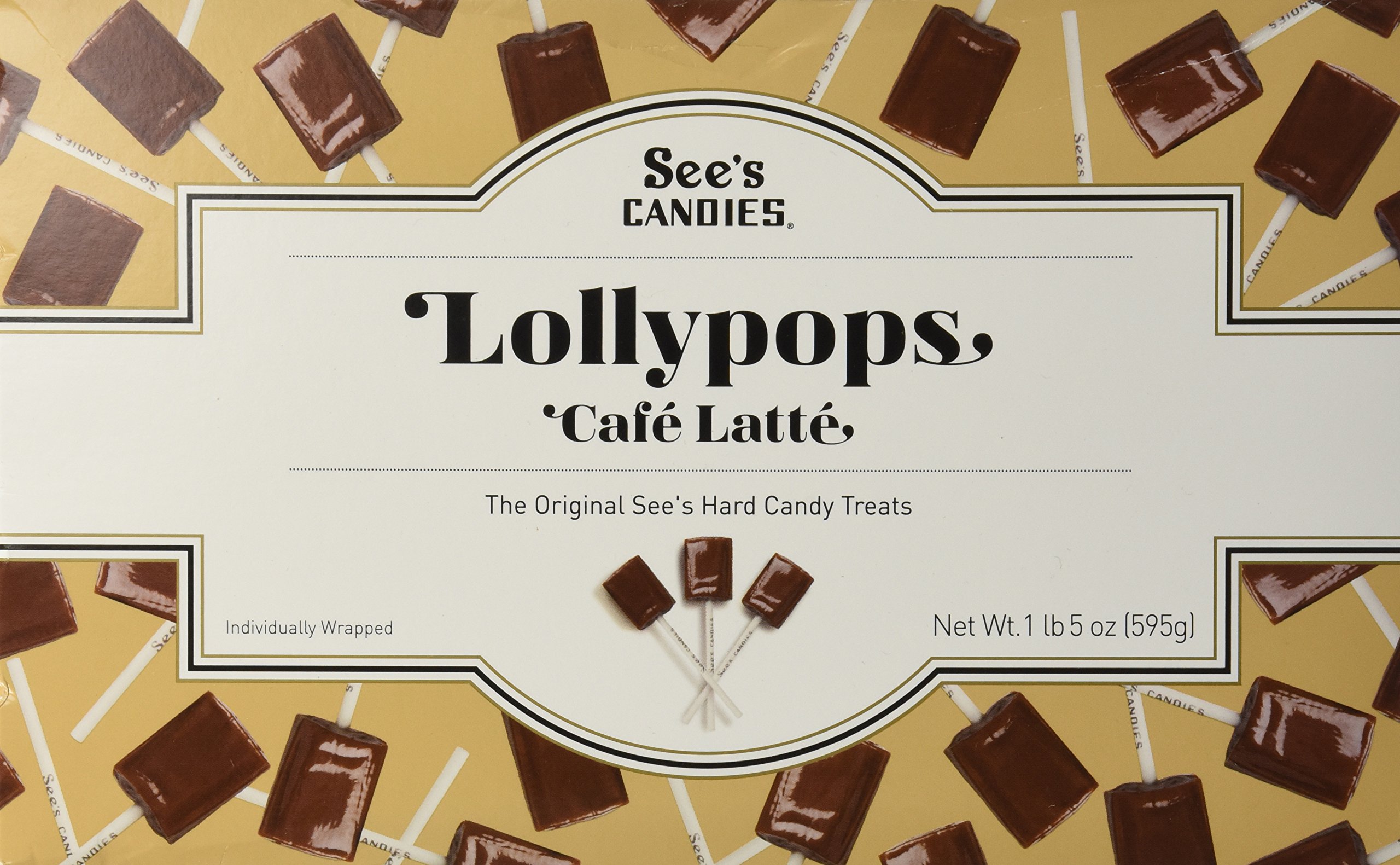 See's Candies 1 lb. 5 oz. Butterscotch Lollypops Suckers
