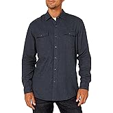 Amazon Essentials Men's Regular-Fit Long-Sleeve Two-Pocket Flannel Shirt