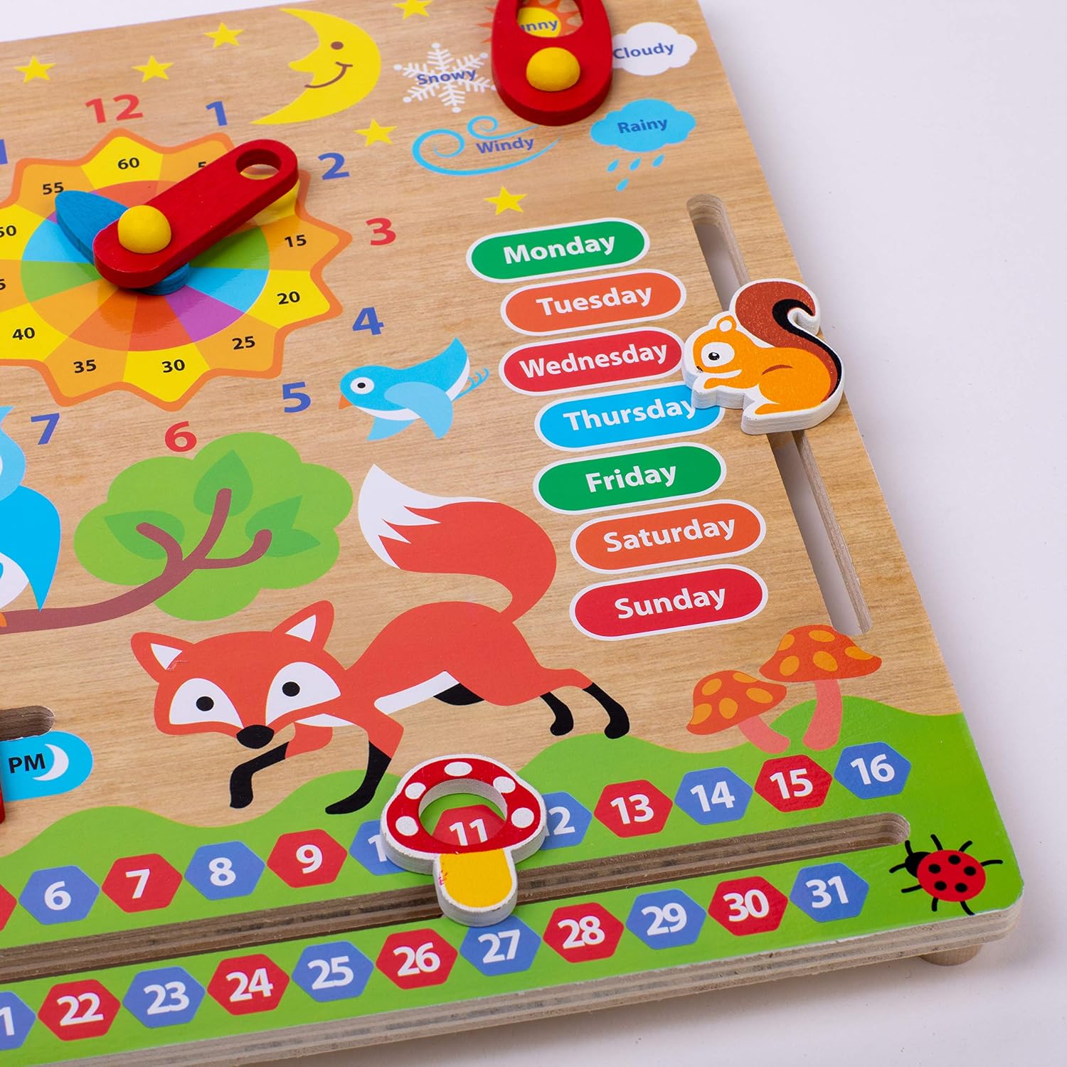 My First Wooden Activity Calendar Clock – Cognitive Learning ...