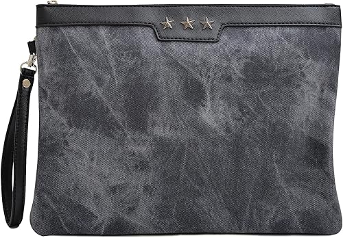 Amazon Hagaa クラッチバッグ メンズ デニム バッグインバッグ ブラック ノーブランド品 クラッチ セカンドバッグ