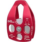 GM CLIMBING Large Rescue Pulley 32kN Single Sheave with Swing Plate CE UIAA Certified